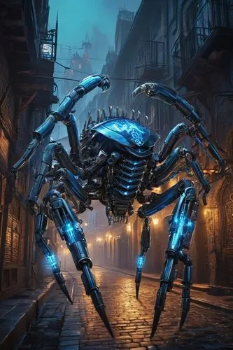 walking spider,arachnid,tarantula,arachnophobia,exoskeleton,scorpio,arthropod,sci fiction illustration,apiarium,spider network,widow spider,tangle-web spider,cyberpunk,bacteriophage,beetle fog,arthropods,spider the golden silk,spider,spyder,black crab,Illustration,Realistic Fantasy,Realistic Fantasy 42