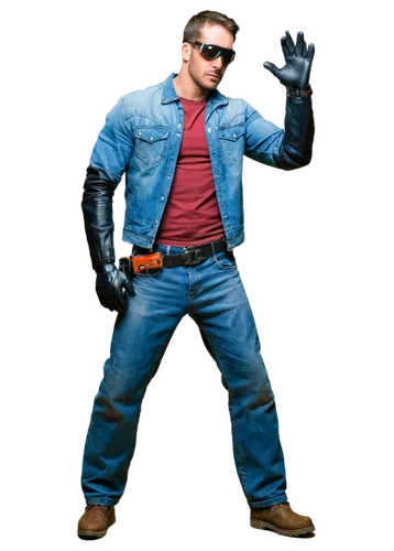 man holding gun and light,pyrotechnical,action hero,garrison,jeans background,supercop,denim background,holtzmann,utilityman,kreder,3d man,superagent,tradesman,stutman,external flash,triggerman,frankenreiter,supersoldier,hypermasculine,powerbuilder,Illustration,American Style,American Style 08