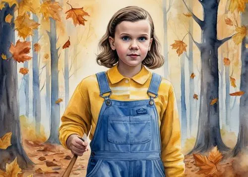 eleven,girl with tree,girl with bread-and-butter,child portrait,girl in overalls,world digital painting,kids illustration,girl picking apples,autumn icon,digital painting,painting technique,children's background,farmer in the woods,oil painting on canvas,autumn background,child in park,oil painting,girl in a long,girl portrait,the little girl,Illustration,Paper based,Paper Based 24