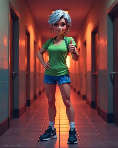 3d render,fionna,sfm,fundora,3d model,3d rendered