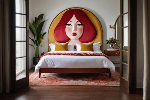 airbnb icon,guestroom,guest room,bedroom,four-poster,the little girl's room,airbnb,interior design,boutique hotel,modern decor,four poster,canopy bed,hotel w barcelona,casa fuster hotel,children's bedroom,airbnb logo,art nouveau design,contemporary decor,floor lamp,room divider