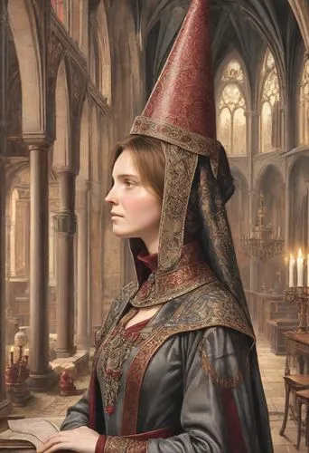 the hat of the woman,ermengarde,magistra,lehzen,gothic portrait,zalapski