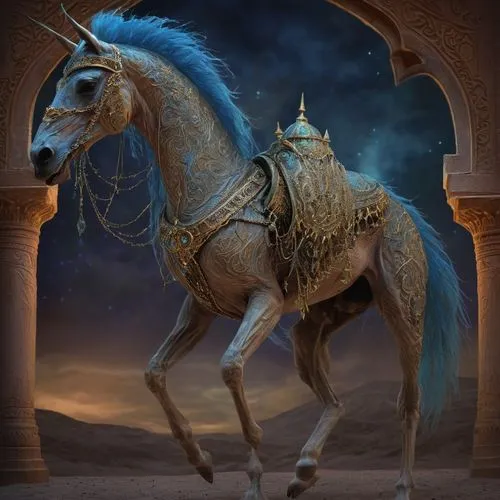 arabian horse,simorgh,arabian horses,buraq,samarrai,marakkar,ghadeer,khordad,nazari,bronze horseman,shaheedi,shahnama,golden unicorn,cheval,seregil,bhishma,khusrau,caballus,carousel horse,arabians,Illustration,Realistic Fantasy,Realistic Fantasy 02