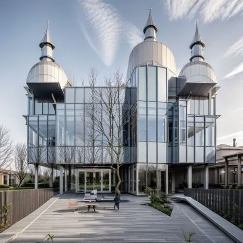 mirror house,glass facade,frisian house,metal cladding,kirrarchitecture,archidaily,observatory,glass facades,the observation deck,glass building,modern architecture,roof garden,house hevelius,observation deck,belvedere,pigeon house,mortuary temple,roof domes,christ chapel,chancellery,Architecture,Small Public Buildings,Masterpiece,Curvilinear Modernism