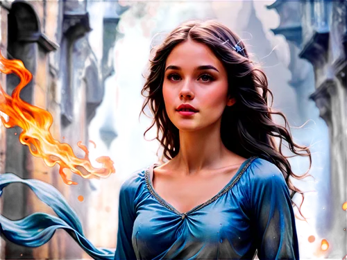 arwen,sigyn,melisandre,tamannaah,daenerys,saawariya,thingol,dany,tamanna,shannara,tatia,seregil,katniss,valinor,galadriel,margaery,noldor,wallonien,fire background,frary,Illustration,Realistic Fantasy,Realistic Fantasy 01