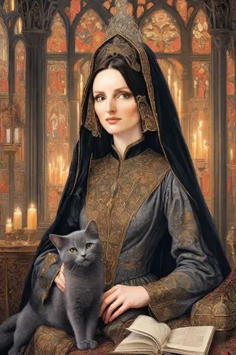 vetinari,morgana,gothic portrait,salem,catharine,cathair,Digital Art,Comic