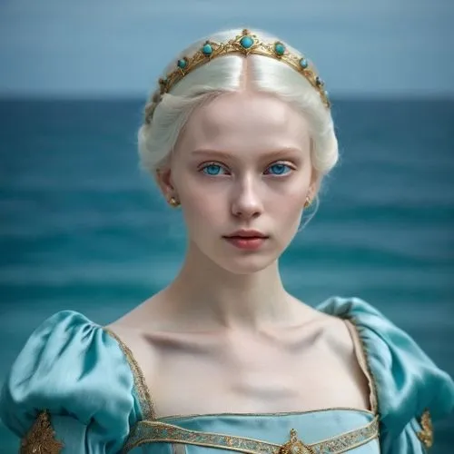 the sea maid,elsa,tilda,portrait of a girl,violet head elf,the snow queen,pale,suit of the snow maiden,winterblueher,paleness,blue sea,elizabeth i,venetia,cinderella,tudor,angelica,blue enchantress,fantasy portrait,white lady,cepora judith