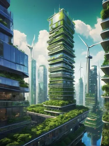 ecotopia,terraformed,futuristic landscape,arcology,terraforming,futuristic architecture,greentech,terraform,ecoterra,seasteading,ecotech,megapolis,smart city,enviroment,greeniaus,cybercity,cleantech,environnement,planta,microdistrict,Conceptual Art,Fantasy,Fantasy 19