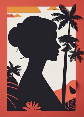 palm tree silhouette,retro flower silhouette,palm tree vector,luau,woman silhouette,palm silhouettes,tahiti,polynesia,tropic,women silhouettes,polynesian,vintage couple silhouette,samoa,mai tai,silhouette art,art deco woman,hula,tropical house,aloha,honolulu,Unique,Paper Cuts,Paper Cuts 05