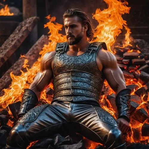 hephaestus,aegon,momoa,hotkowski,tandava,thordur,khal,god of thunder,porus,stacee,firebrand,valdostan,aquaman,agron,dhritarashtra,fire background,hellstrom,fili,katraj,uhtred,Photography,General,Fantasy