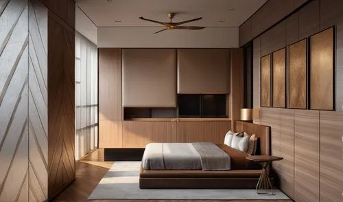 room divider,japanese-style room,modern room,wooden sauna,bedroom,interior modern design,sleeping room,guest room,contemporary decor,modern decor,corten steel,danish room,canopy bed,3d rendering,guest