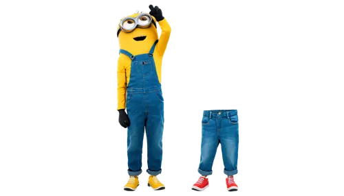 dancing dave minion,minion tim,minion,minions,despicable me,denims,carpenter jeans,pubg mascot,nanas,aa,eyup,2d,jumpsuit,aaa,pants,overall,3d man,anthropomorphized,mascot,stand models,Illustration,Paper based,Paper Based 29