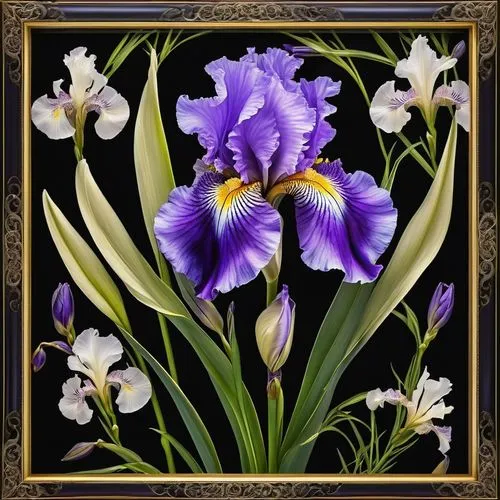 purple irises,irises,swamp iris,wild iris,dwarf iris,purple frame,dutch iris,iris,purple parrot tulip,botanical frame,tulipan violet,floral frame,purple tulip,violet tulip,spiderwort,frame flora,flowers frame,color frame,purple crocus,flowers png,Photography,General,Realistic