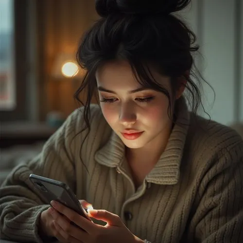 girl studying,woman holding a smartphone,girl at the computer,girl drawing,digital painting,world digital painting,Photography,General,Realistic