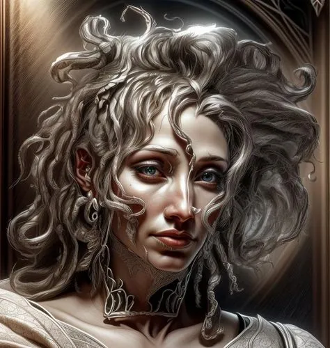 vestal,fantasy portrait,galadriel,drusilla,digital painting,artemisia,lyonesse,medusa,bellatrix,white lady,karakas,hypatia,mystical portrait of a girl,gothic portrait,eleonore,rosaria,lysette,ellinor,mirror of souls,deirdre