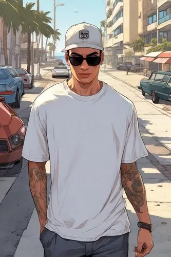 digital painting,kimi,skater,png transparent,vector illustration,dj,vector art,world digital painting,los angeles,moc chau hill,gangstar,santa monica,mini e,skater boy,cali,venice beach,transparent image,john doe,a pedestrian,bandana background,Digital Art,Comic