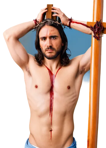 vitruvian man,pole vaulter,rope daddy,jesus on the cross,jesus figure,climbing harness,jesus christ and the cross,the vitruvian man,yoga guy,the crucifixion,barbarian,crucifix,conquistador,pole,ski pole,jon boat,bow and arrows,png transparent,didgeridoo,mark with a cross,Illustration,American Style,American Style 07