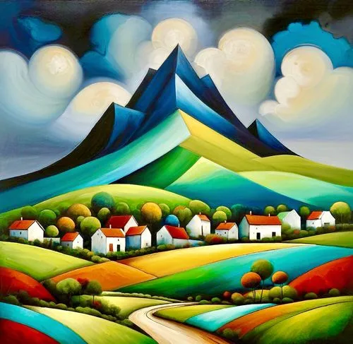 mountain village,paisaje,mostovoy,mountain scene,alpine landscape,mountain landscape,alpine village,rural landscape,home landscape,landscape,farm landscape,sancy,szyk,albertazzi,naranjo,sereni,mountai