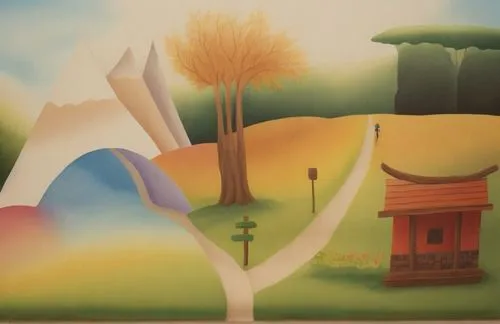 home landscape,rural landscape,farm landscape,matruschka,braque francais,landscape,grant wood,mushroom landscape,church painting,vegetables landscape,braque d'auvergne,wall painting,salt meadow landscape,village scene,landscapes,mountain scene,mural,landscape background,high landscape,khokhloma painting,Game Scene Design,Game Scene Design,Freehand Style