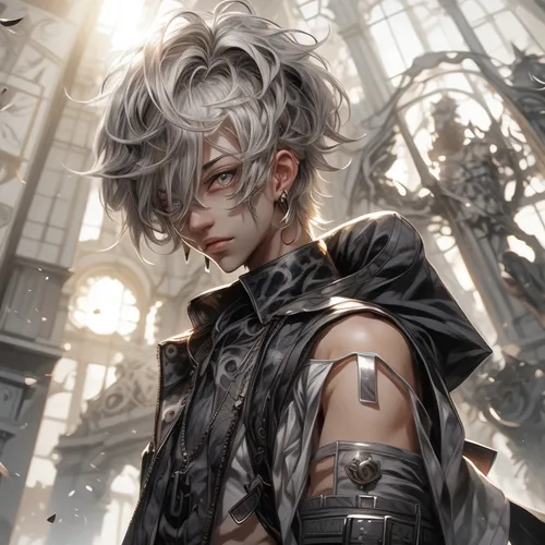 vanitas,corvin,gara,male elf,cg artwork,alaunt,male character,ren,tiber riven,ruin,black crow,gray,arcanum,seven sorrows,cain,black raven,apothecary,black and dandelion,pall-bearer,gothic style