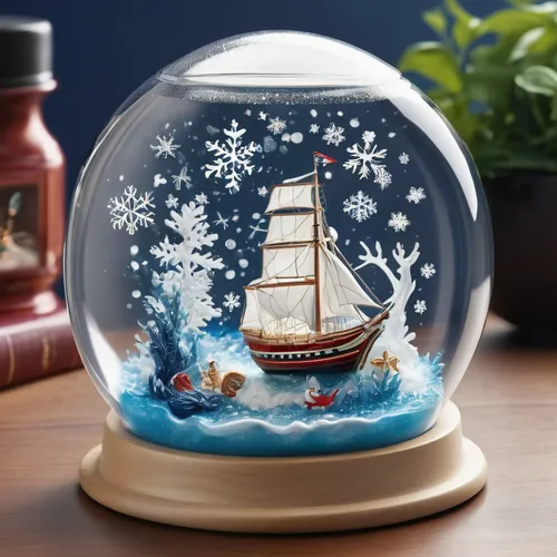 snow globe,snow globes,snowglobes,christmas globe,waterglobe,christmas ball ornament,holiday ornament,christmas ornament,christmas mock up,glass ornament,vintage ornament,christmas tree ornament,glass decorations,sea sailing ship,christmas tree decoration,christmas lantern,christmas decoration,sail boat,porthole,christmas bauble,Illustration,Realistic Fantasy,Realistic Fantasy 19