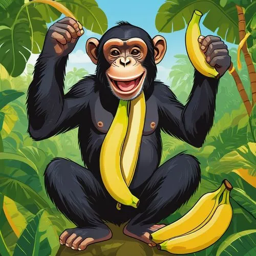 monkey banana,banane,banan,shabani,macaco,banana,monke,simian,nanas,monkeys band,anco,ape,chimpanzee,macaca,monkey,monkeying,banani,koggala,uganda,banaba,Illustration,Vector,Vector 03