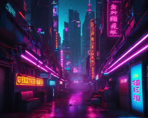 cyberpunk,neon arrows,shanghai,vapor,hong kong,taipei,shinjuku,tokyo,tokyo city,neon lights,hk,kowloon,neon,colorful city,neon ghosts,alleyway,aesthetic,neon coffee,neon light,ultraviolet,Conceptual Art,Sci-Fi,Sci-Fi 26