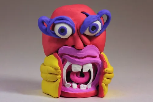 plasticine,3d figure,comedy tragedy masks,3d model,clay animation,game figure,plastic toy,play-doh,figurine,play doh,pencil sharpener,angry man,motor skills toy,toothbrush holder,pills dispenser,wind-up toy,anger,actionfigure,boggle head,allies sculpture,Unique,3D,Clay