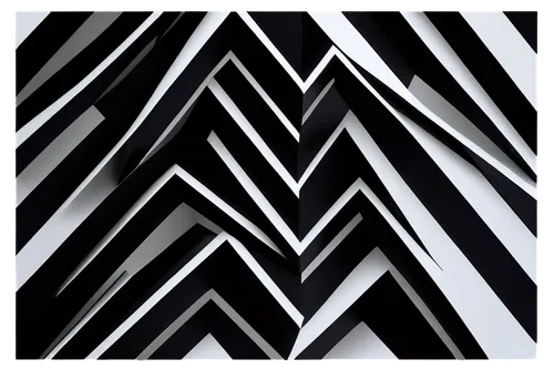 Zigzag pattern, geometric shape, bold black lines, white background, dynamic composition, abstract design, 2D illustration, graphic art, diagonal direction, sharp angles, modern aesthetic, high contra