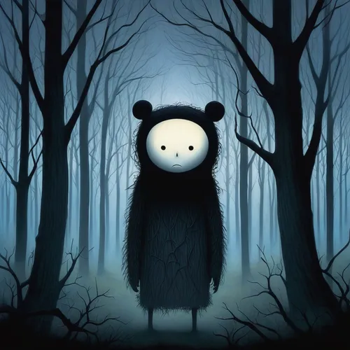 pandabear,forest animal,panda bear,bear,panda,ursa,scandia bear,bear guardian,little bear,forest dark,anthropomorphized animals,black bears,halloween vector character,forest man,halloween illustration,nordic bear,haunted forest,ice bear,dark park,chinese panda,Illustration,Abstract Fantasy,Abstract Fantasy 22