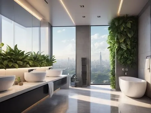 luxury bathroom,modern minimalist bathroom,penthouses,modern decor,interior modern design,luxury home interior,contemporary decor,3d rendering,modern room,interior design,bath room,sky apartment,hallway space,banyo,sathorn,interior decoration,modern style,glass wall,great room,modern living room,Conceptual Art,Fantasy,Fantasy 11