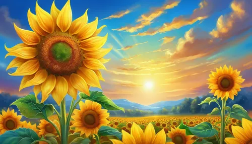 sunflower field,sunflowers,sunburst background,sunflowers in vase,sunflower coloring,sun flowers,sunflower paper,sunflower,helianthus sunbelievable,sun flower,sunflower lace background,flower painting,flowers sunflower,woodland sunflower,helianthus,flower background,sun daisies,sun,sunflowers and locusts are together,flower field,Illustration,Realistic Fantasy,Realistic Fantasy 01