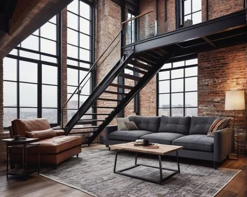 loft,lofts,penthouses,apartment lounge,rowhouse,contemporary decor,living room,steel stairs,apartment,modern decor,an apartment,livingroom,interior design,homes for sale in hoboken nj,home interior,shared apartment,hoboken condos for sale,sky apartment,fire escape,block balcony,Illustration,Black and White,Black and White 20