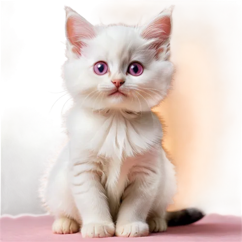 cute cat,blue eyes cat,white cat,cat with blue eyes,scottish fold,snowbell,kittenish,birman,blossom kitten,kitten,ginger kitten,kittu,pink cat,british shorthair,breed cat,european shorthair,siamese cat,doll cat,british longhair cat,little cat,Illustration,Realistic Fantasy,Realistic Fantasy 21