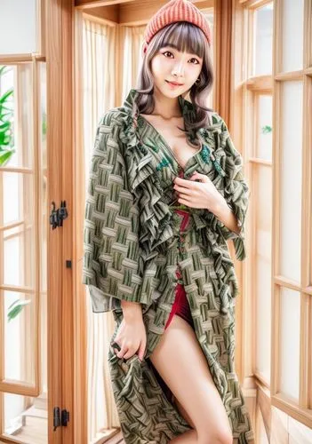 parka,sumiala,kimono,japanese woman,ninagawa,mirena,asian costume,xiaofei,pamyu,yasumasa,ayami,bathrobe,kuribayashi,hitomi,toshiko,vintage asian,ayumi,emiri,camo,hazuki