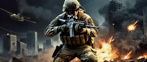 shooter game,mobile video game vector background,paratrooper,battlefield,mercenary,android game,combat medic,lost in war,war correspondent,action-adventure game,soldier,infiltrator,theater of war,red army rifleman,special forces,military organization,army men,infantry,solider,district 9,Illustration,Retro,Retro 15