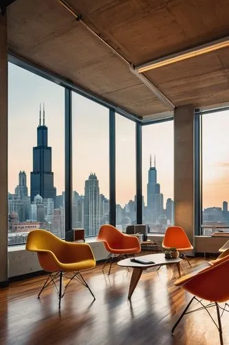 steelcase,minotti,penthouses,gensler,modern office,daylighting,chipperfield,chicago skyline,mid century modern,offices,conference room,boardroom,bizinsider,tishman,loft,eames,office chair,conference table,meeting room,willis tower,Conceptual Art,Daily,Daily 20