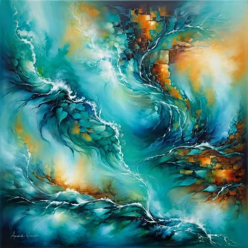 ocean waves,tidal wave,sea storm,water waves,poseidon,tsunami,seascape,turmoil,abstract artwork,sea landscape,oil painting on canvas,fluid flow,sea water splash,japanese waves,underwater landscape,waves,ocean background,turbulence,maelstrom,fluid,Conceptual Art,Daily,Daily 32