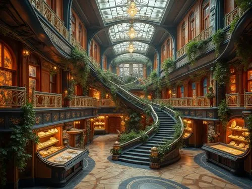 atriums,galleria,galeries,harrod,atrium,emporium,paris shops,winter garden,hallway,carreau,benaroya,victorians,chhatris,victorian,passage,victoriana,corridors,harrods,gaylord palms hotel,escalera,Photography,General,Realistic