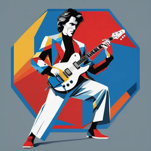 wpap,vector graphic,vector illustration,70's icon,vector art,painted guitar,keith richards,elvis,dire straits,pop art style,vector image,60's icon,elvis impersonator,cool pop art,vector design,electric guitar,apple icon,adobe illustrator,popart,jazz guitarist,Art,Artistic Painting,Artistic Painting 43