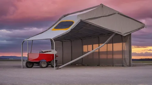 make a car shelter like plane 
 on an open ground 
,ultralight aviation,travel trailer,bicycle trailer,teardrop camper,powered hang glider,roof tent,cargo car,solar vehicle,logistics drone,camper van 