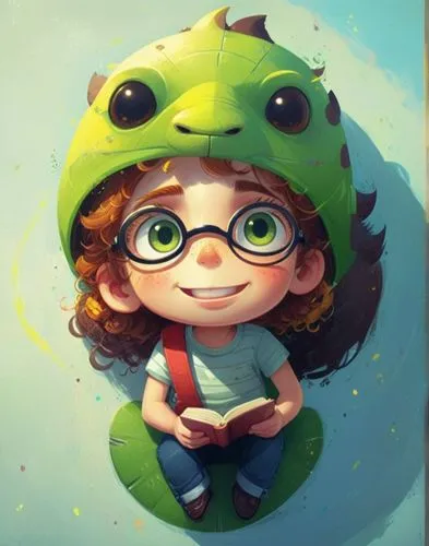 woman frog,amphibia,frog background,kids illustration,emara,kawaii frog,Conceptual Art,Fantasy,Fantasy 19