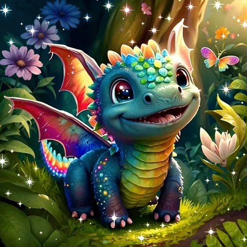 painted dragon,alebrije,dragonja,fantasy animal,chua,aereon