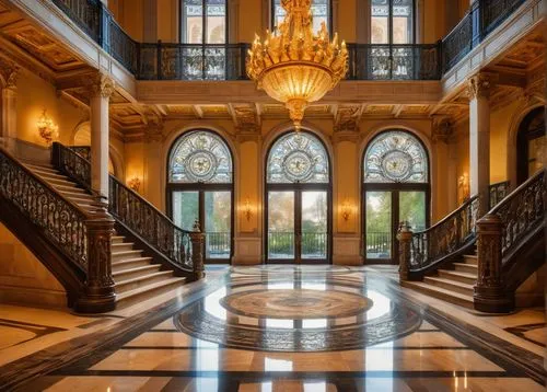 emirates palace hotel,luxury home interior,entrance hall,bessborough,foyer,cochere,nemacolin,luxury property,mansion,greystone,palladianism,hallway,luxury home,sursock,gleneagles hotel,palatial,crown palace,lobby,entryway,outside staircase,Conceptual Art,Sci-Fi,Sci-Fi 08