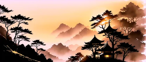 cartoon video game background,background vector,houses silhouette,landscape background,forest background,backgrounds,house silhouette,mountain scene,cartoon forest,mobile video game vector background,houses clipart,children's background,forest landscape,mountain settlement,fairy village,house in the forest,fantasy landscape,mountain landscape,autumn background,mountain village,Illustration,Paper based,Paper Based 30