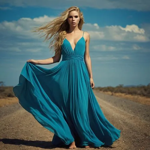 long dress,girl in a long dress,a floor-length dress,halston,blue dress,edurne,Photography,Artistic Photography,Artistic Photography 14