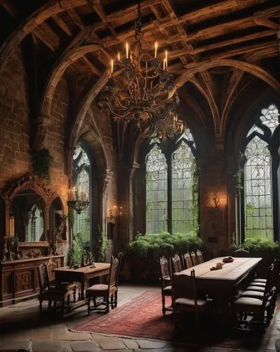 hammerbeam,inglenook,hogwarts,refectory,cloisters,cloister,diagon,dandelion hall,dining room,scriptorium,undercroft,altgeld,wizarding,reading room,stokesay,gwydir,peckforton,breakfast room,flitwick,elizabethan manor house,Illustration,Paper based,Paper Based 16