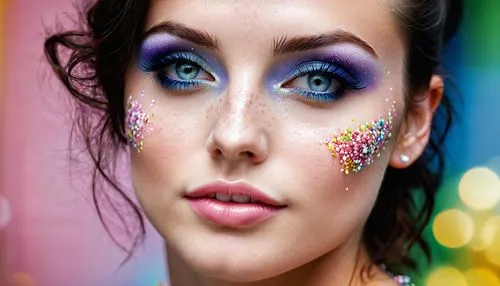 neon makeup,glitter powder,eyes makeup,glitter eyes,make-up,glitter trail,vintage makeup,cosmetics,makeup artist,make up,women's cosmetics,eyeshadow,colorful foil background,glitter,eye shadow,makeup,make over,rainbow background,rhinestones,glitters,Photography,General,Natural