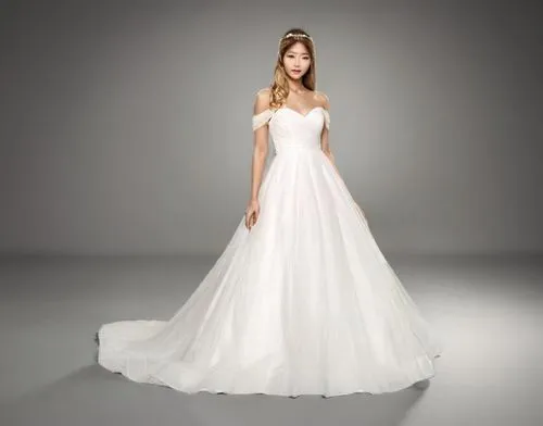 wedding gown,ellin,wedding dress,bridal gown,wedding dresses,bridal dress,white winter dress,sposa,mt seolark,a floor-length dress,wedding dress train,hyoty,miyoung,ball gown,inbal,blonde in wedding dress,bridal,woori,drees,ballgown,Female,East Asians,Straight hair,M