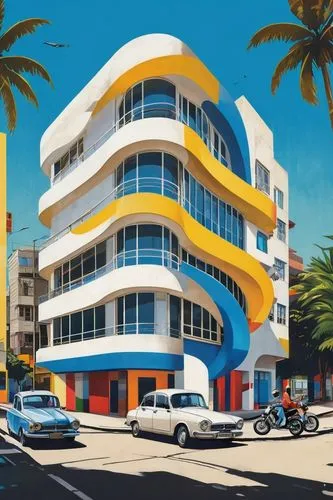 residencial,oranjestad,colorful facade,condado,paracatu,south beach,haulover,vedado,tropicana,fresnaye,condominia,escala,miami,lauderdale,edificio,fort lauderdale,santurce,bahamonde,rosarito,maceio,Art,Artistic Painting,Artistic Painting 43